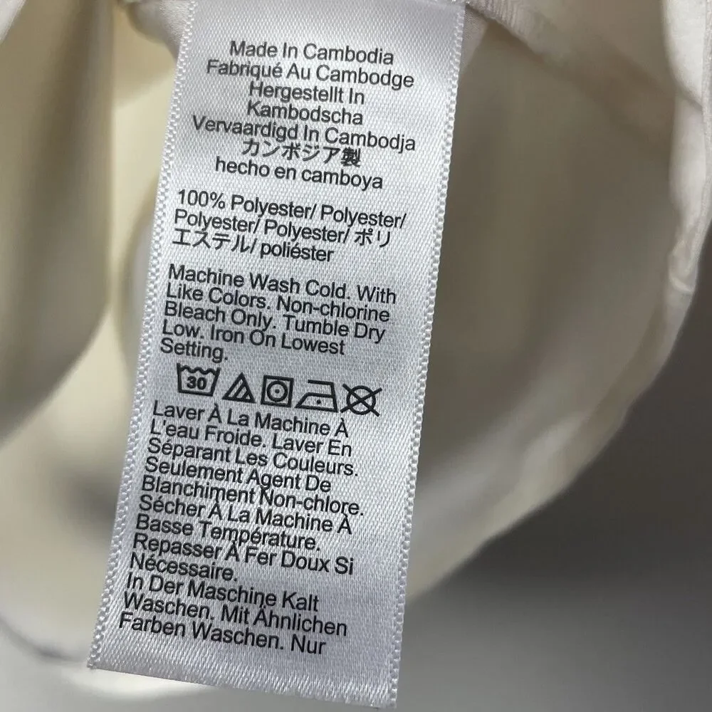 J.CREW Top Women XS Sleeveless Button-Back Shell NEW Ivory BY429 - Picture 10 of 11